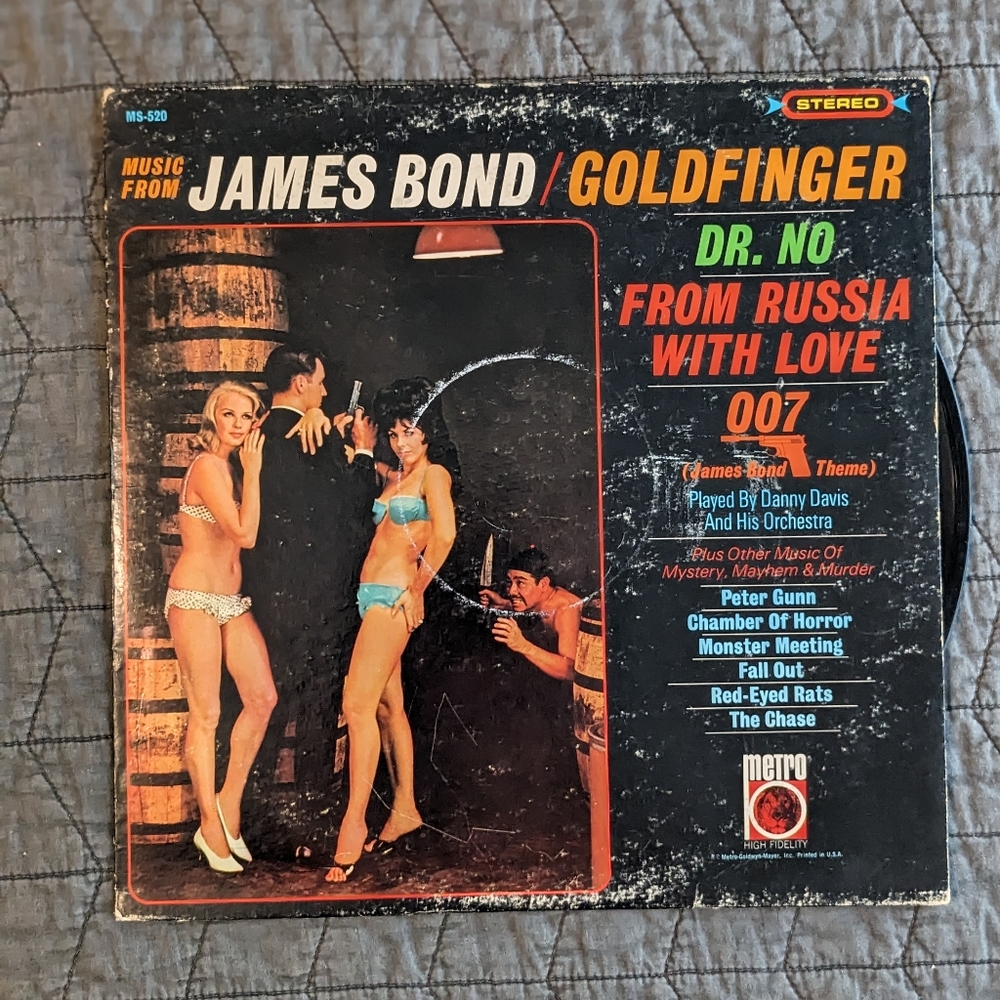 James Bond goldfinger, LP vinyl record